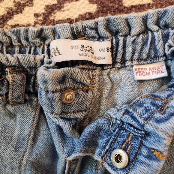 Zara wide-leg paper bag jeans - Picture 2 of 3